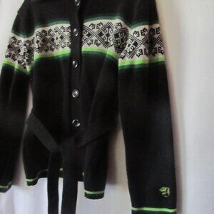 Vintage Arctic Cat Snowmobile Sweater 1960's 1970's Rare Arctic cat Knit Graphic